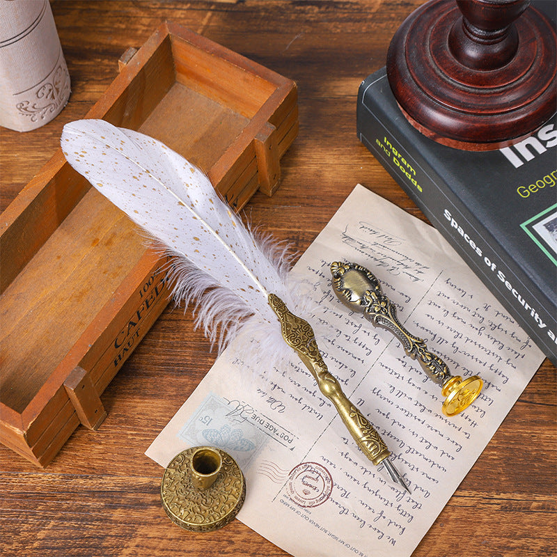 Wholesale Metal Feather Ink Pens